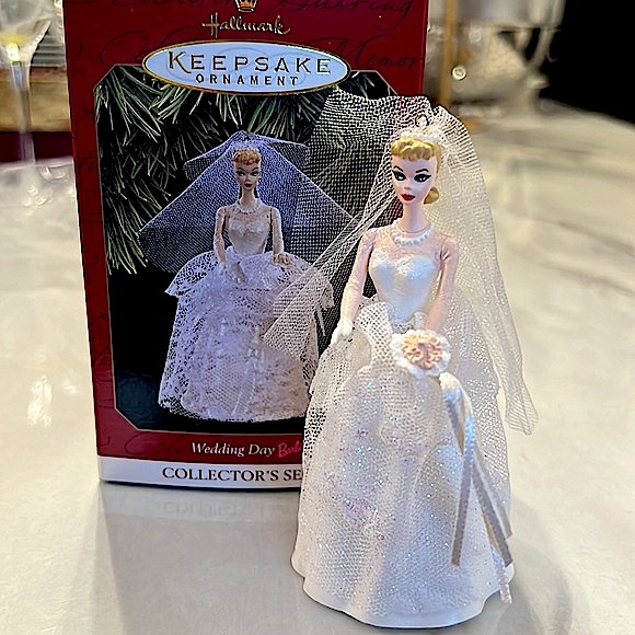1997 Barbie Wedding Day Ornament by Hallmark - In Box - Picture 9 of 9